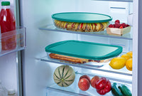 Rectangular glass family oven dish with lid 6/8 pers - Cook & Store