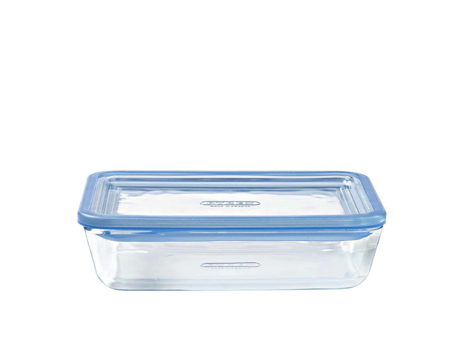 Zero Plastic - Set of 3 Glass Storage Boxes with Rectangular Glass Lid 0.8L + 1.5L + 2.6L