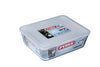 Cook & Freeze - Rectangular glass dish with special freezer lid compatible air fryer