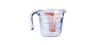 Glass measuring jug