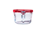 Glass measuring jug with lid 1L