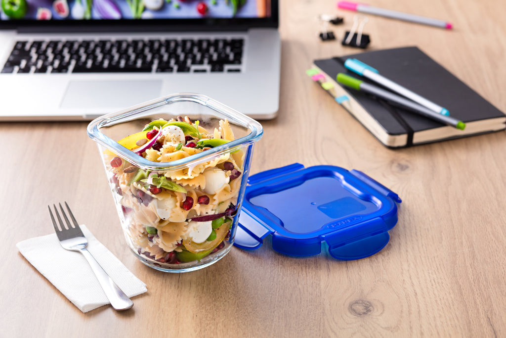Cook&Go - “Pasta Box” glass storage container with waterproof lid 12x12cm