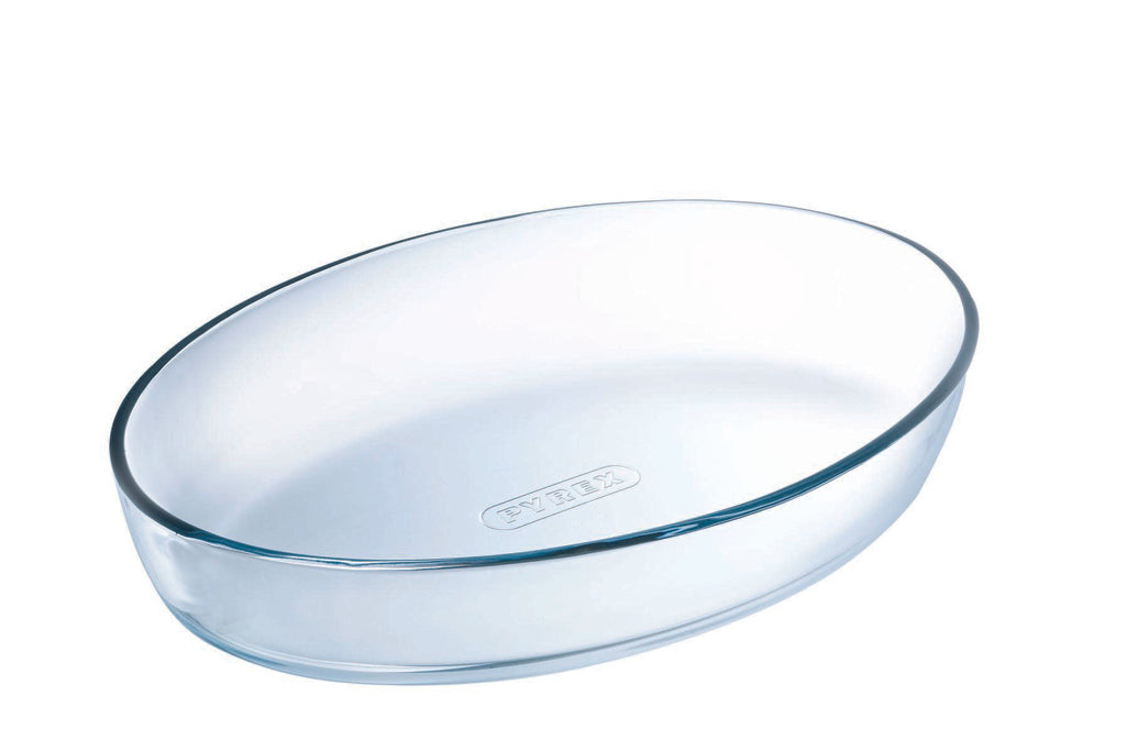 Oval glass oven dish