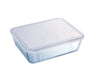 Cook & Freeze - Rectangular glass dish with special freezer lid compatible air fryer