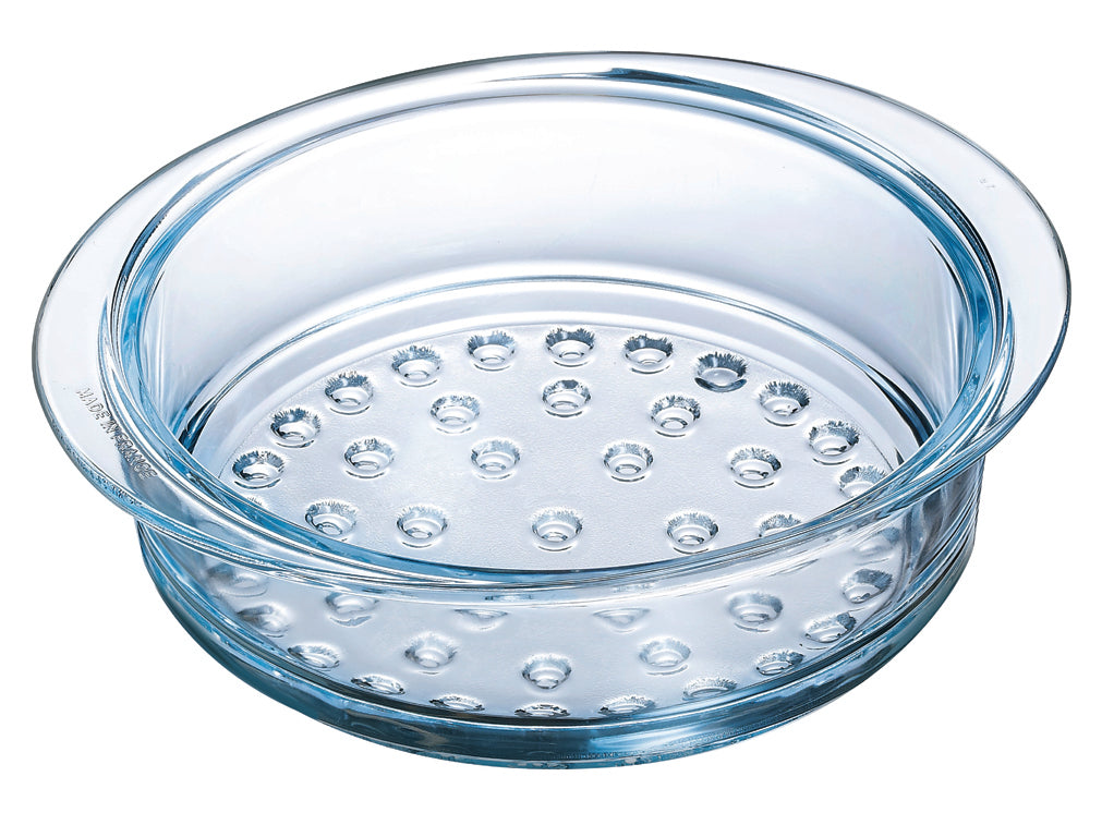Glass steamer basket