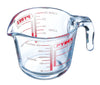 Glass measuring jug