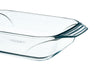Rectangular glass oven dish