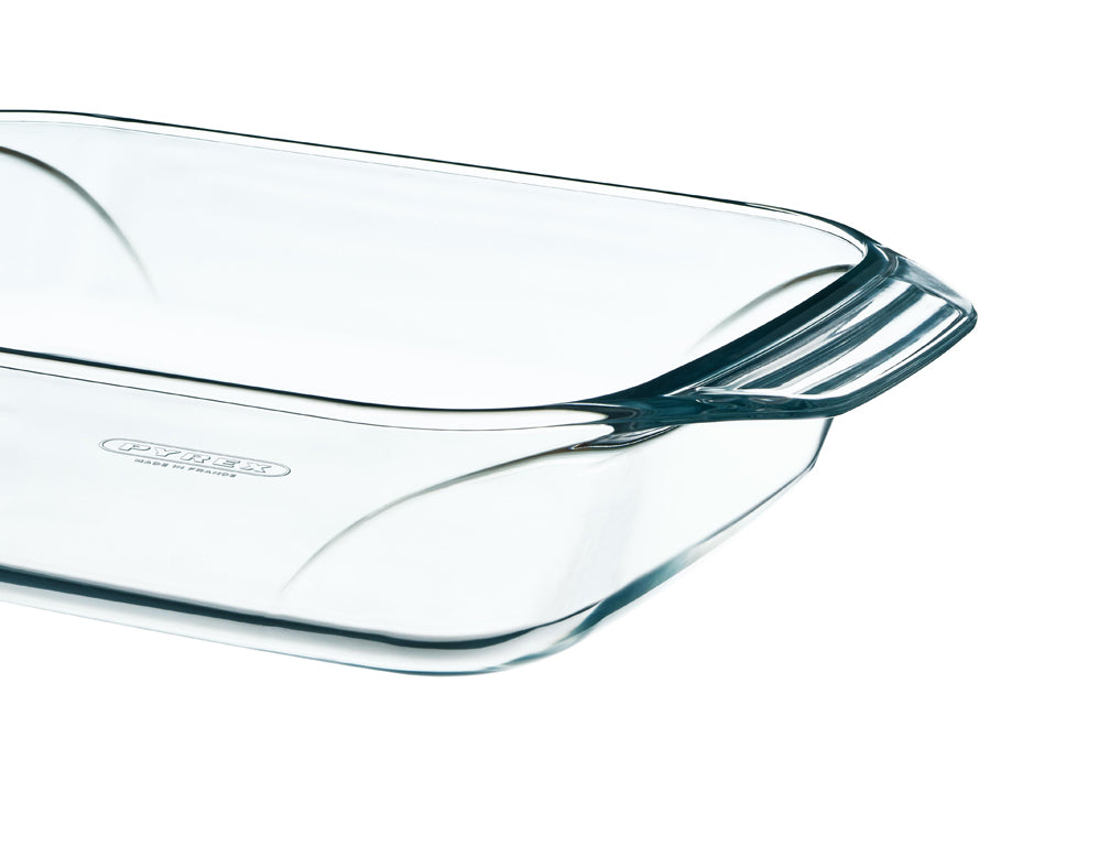 Rectangular glass oven dish