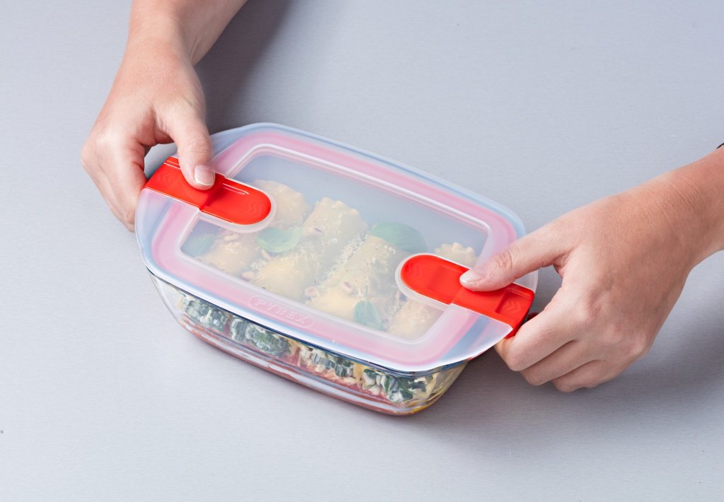 Cook&Heat - Rectangular replacement lid with steam valves