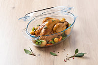 Classic Easy Grip accessory glass oval casserole lid