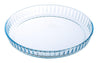Set of 2 glass tart tins Ø 28 & 31 cm