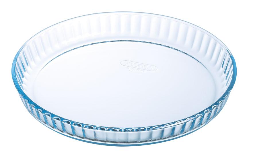 Set of 2 glass tart tins Ø 28 & 31 cm