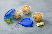 Set of 5 Cook & Go Glass mini bowls with lid 0,2L