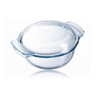 Set of 2 Glass Round Casserole Dishes – Made in France
