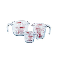 Set of 3 Pyrex® jugs (0.25L - 0.5L and 1L)