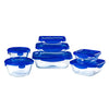 Cook & Go - Set of 7 glass storage dishes with leak-proof lid