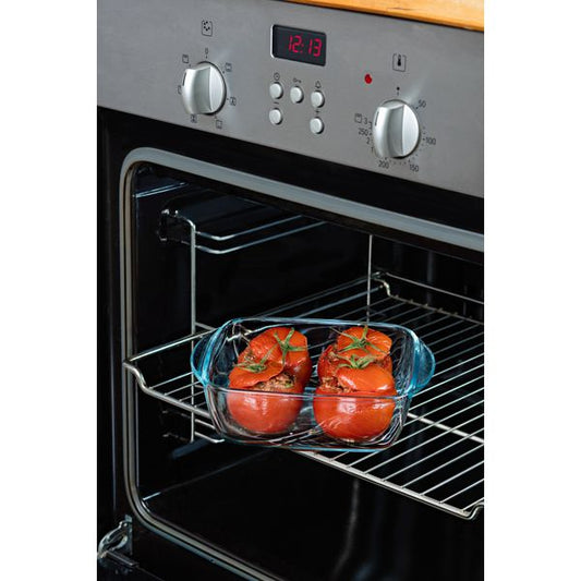 Set of 3 glass dishes with steam valve lid - Cook & Heat