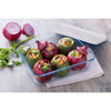 Set of 8 glass food storage dishes with plastic lid - BPA FREE