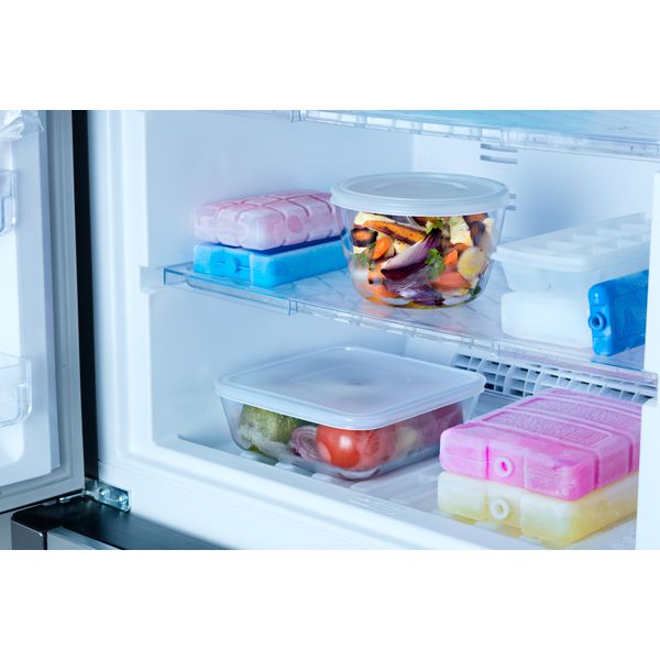Cook&Freeze - Set of 4 rectangular glass storage dishes with lid
