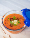 Cook&Go - Round glass storage container with waterproof lid