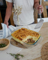 Rectangular glass oven dish