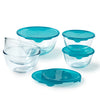 Set of 5 bowls with lid