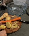 Glass steamer basket