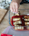 Square glass dish with steam valve lid - Cook & Heat