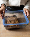 Zero Plastic - Rectangular storage box 100% glass