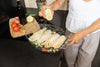 Oval glass oven dish & cooking grid  39x27 cm