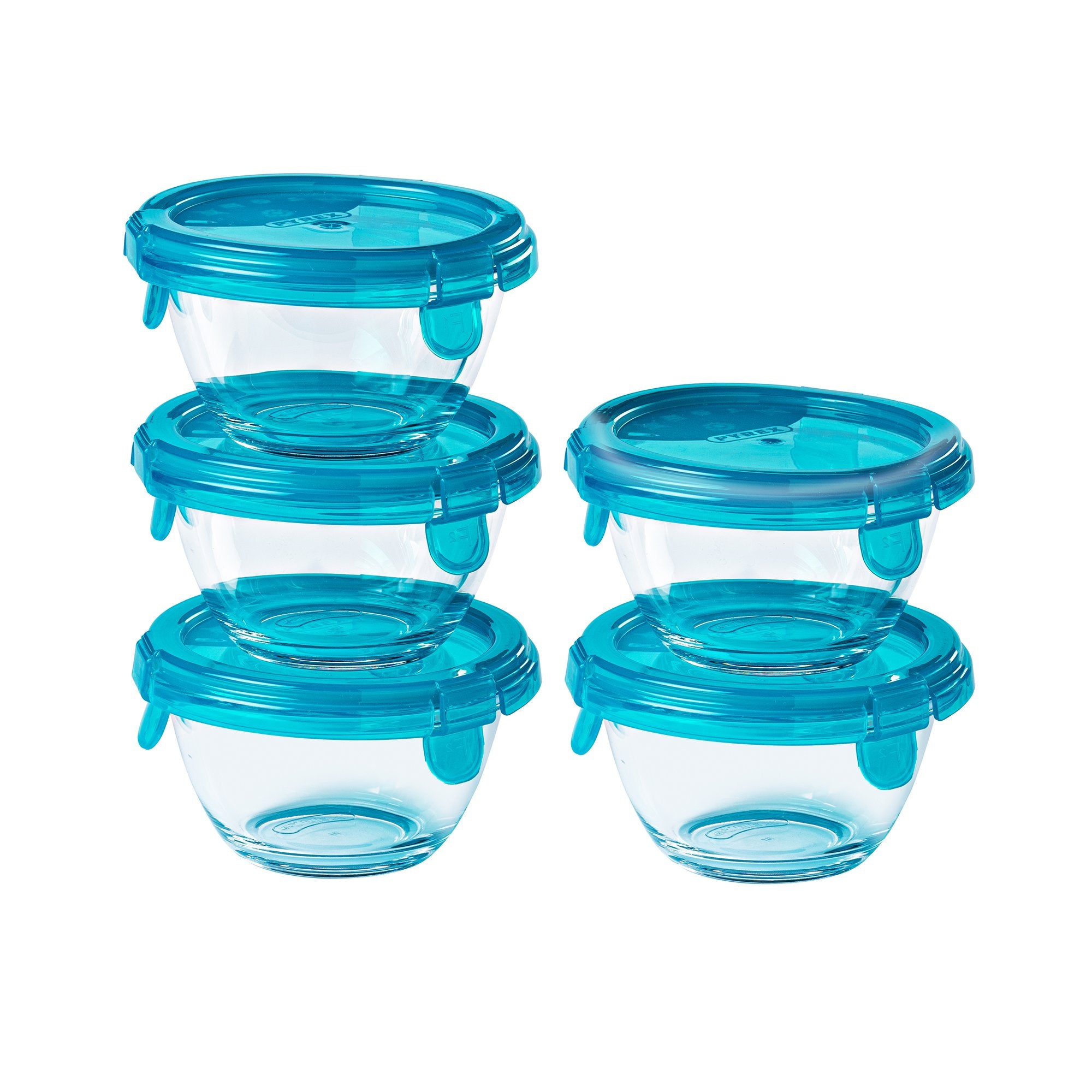 My First Pyrex + Round Baby Food Storage Blue 11x6 cm- 0,2L - Pyrex®  Webshop EU