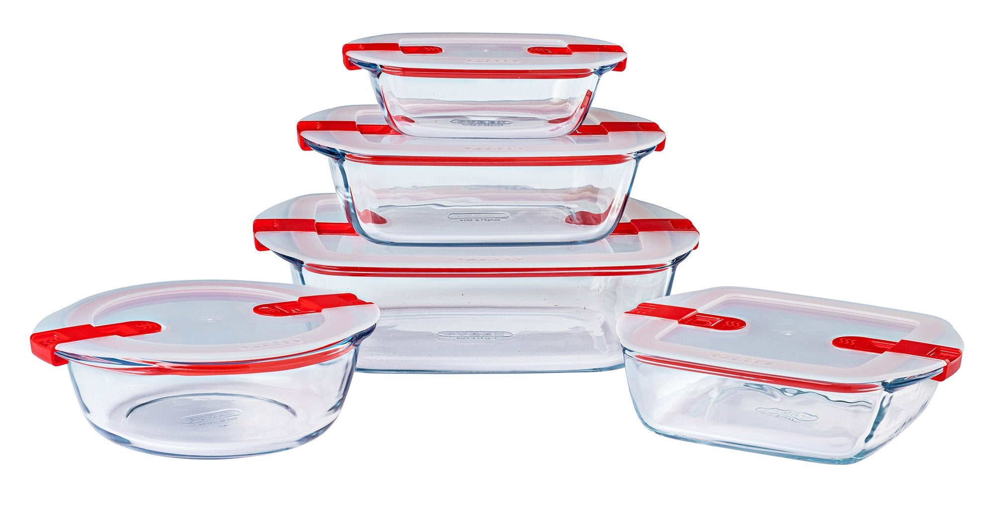 Set of 5 Cook & Heat containers specific microwave