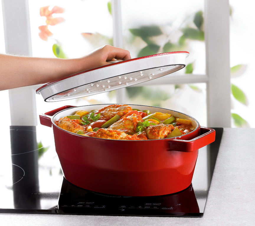 Oval cast iron casserole dish - SlowCook