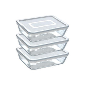 Set of 3 rectangular lids - Cook & Freeze