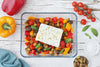 Zero Plastic - Set of 3 storage rectangular glass dish with glass lid